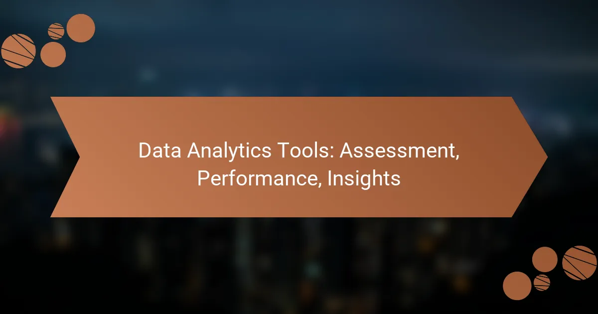 Data Analytics Tools: Assessment, Performance, Insights