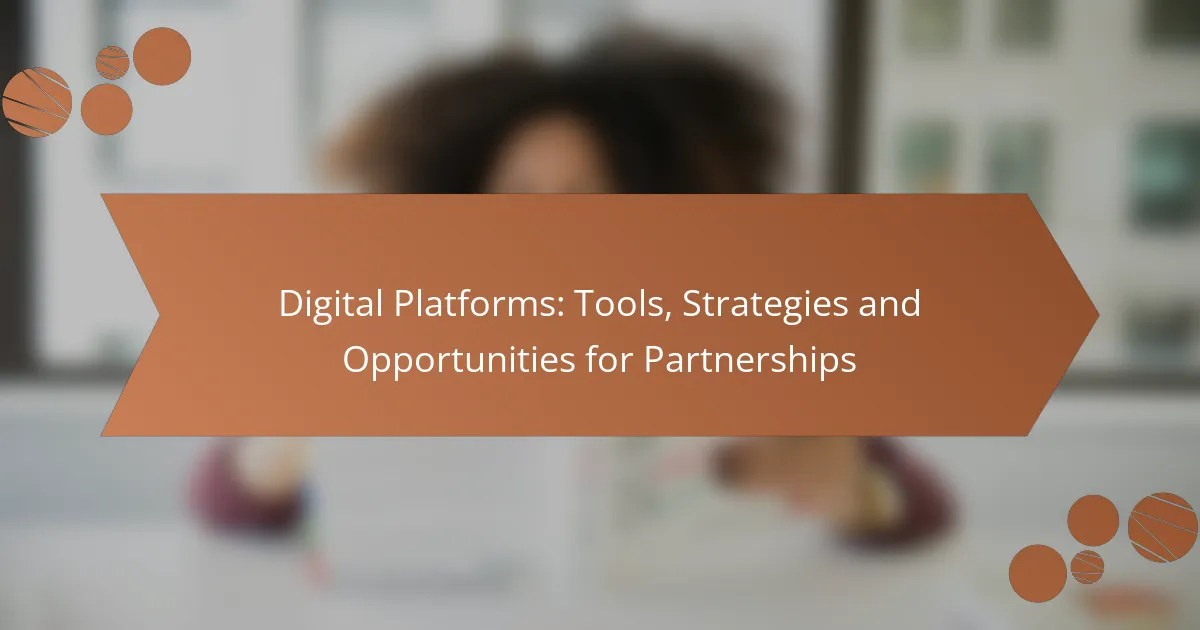 Digital Platforms: Tools, Strategies and Opportunities for Partnerships